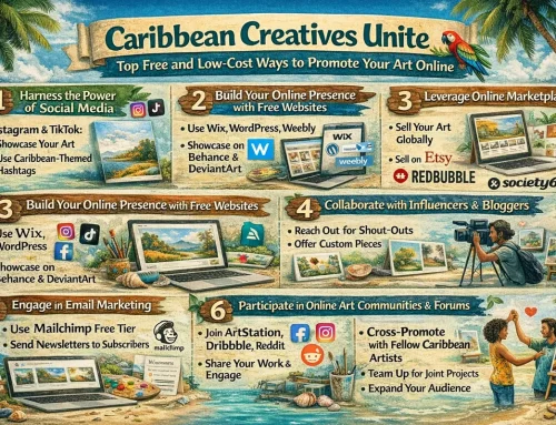 Caribbean Creatives Unite: Top Free and Low-Cost Ways to Promote Your Art Online