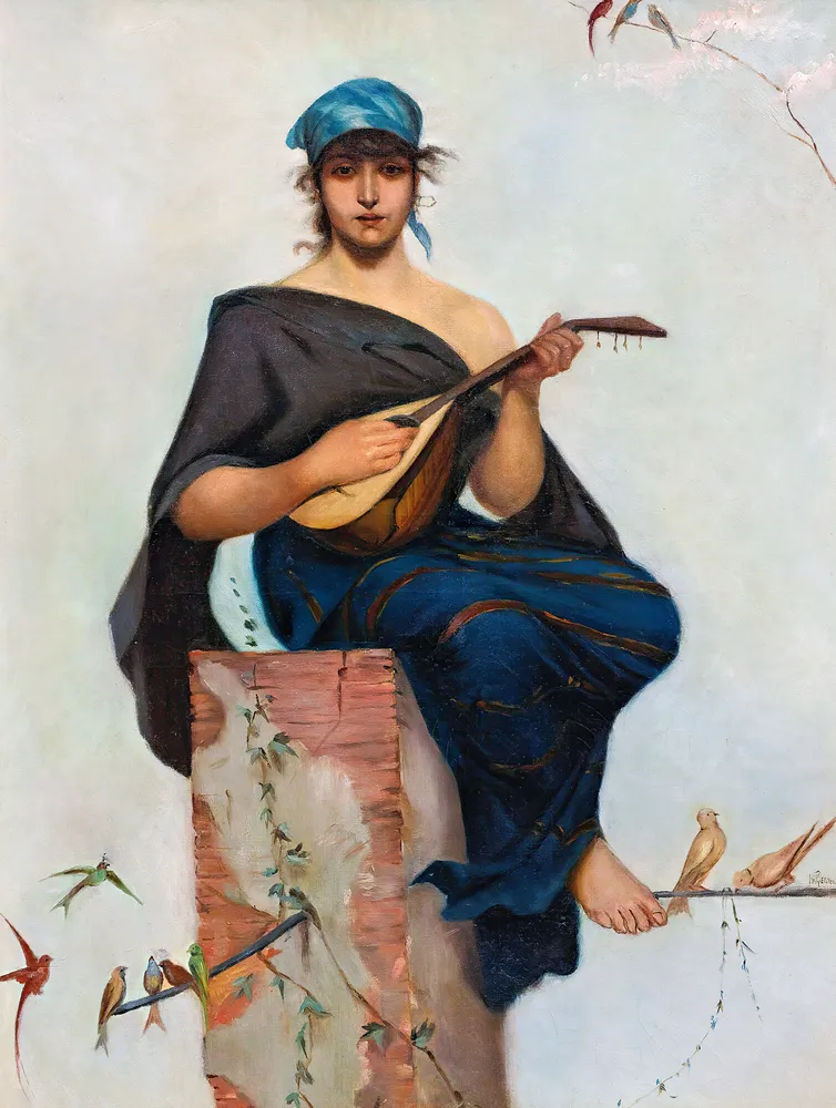 The Lute Player by Frederik Hendrik Kaemmerer