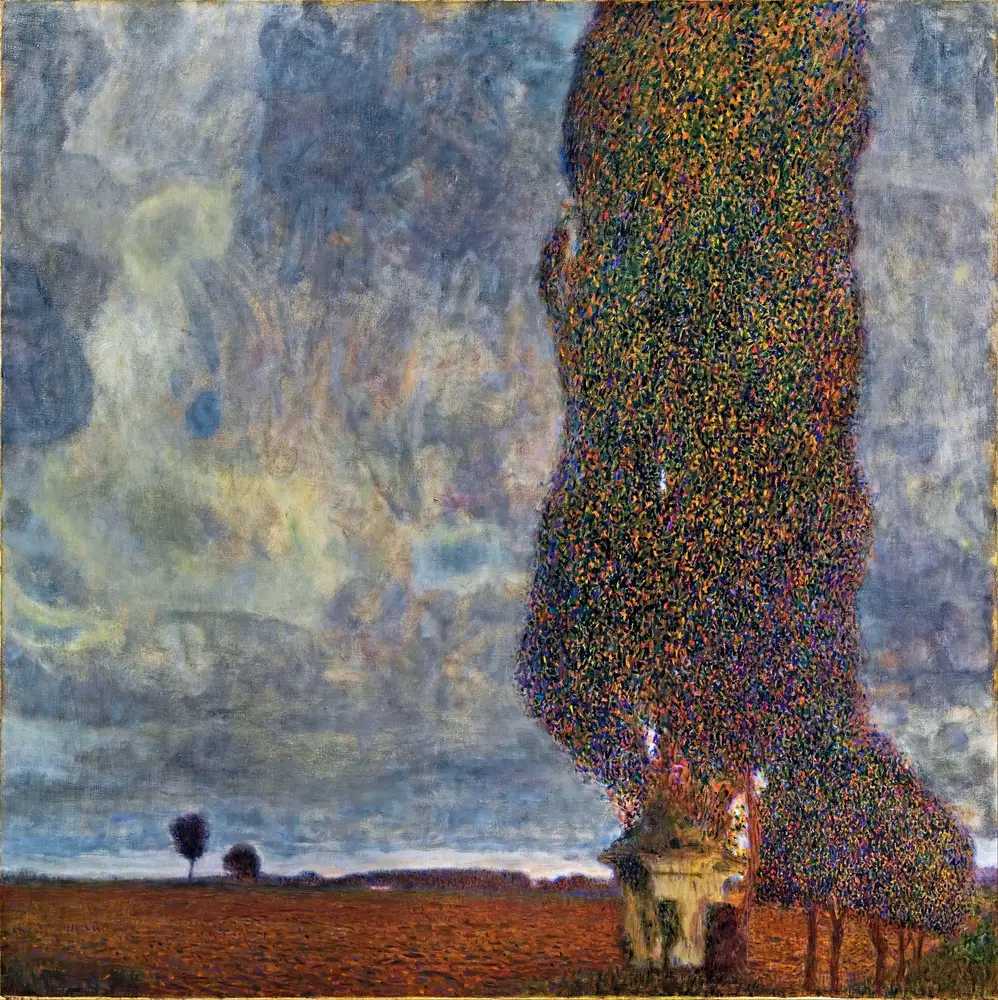 Approaching Thunderstorm (The Large Poplar II) by Gustav Klimt