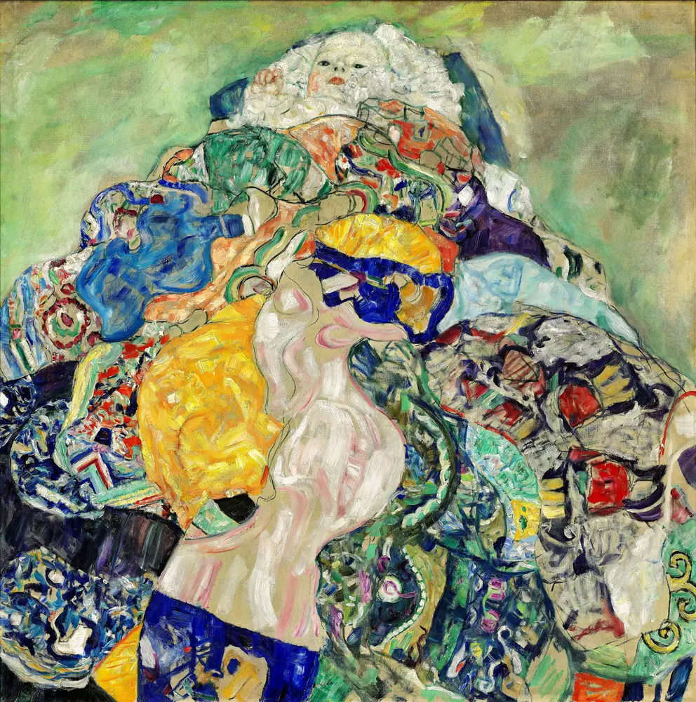 Baby (Cradle) by Gustav Klimt