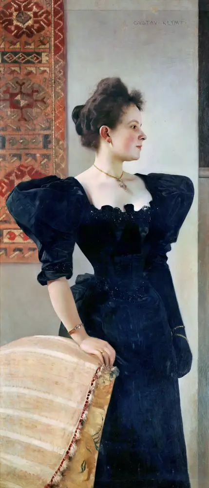Portrait of a lady (Marie Breunig) by Gustav Klimt