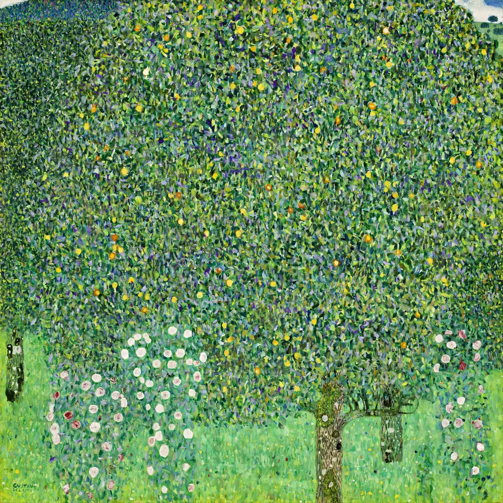 Rosebushes under the Trees by Gustav Klimt