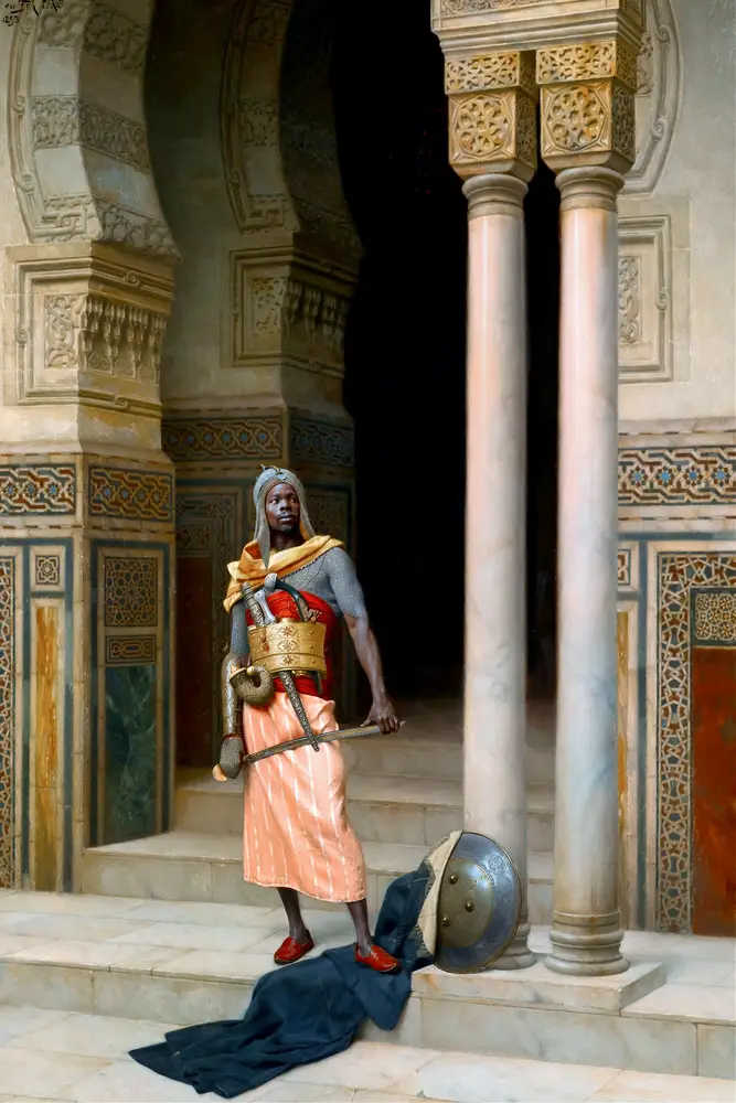 A Nubian Guard by Ludwig Deutsch