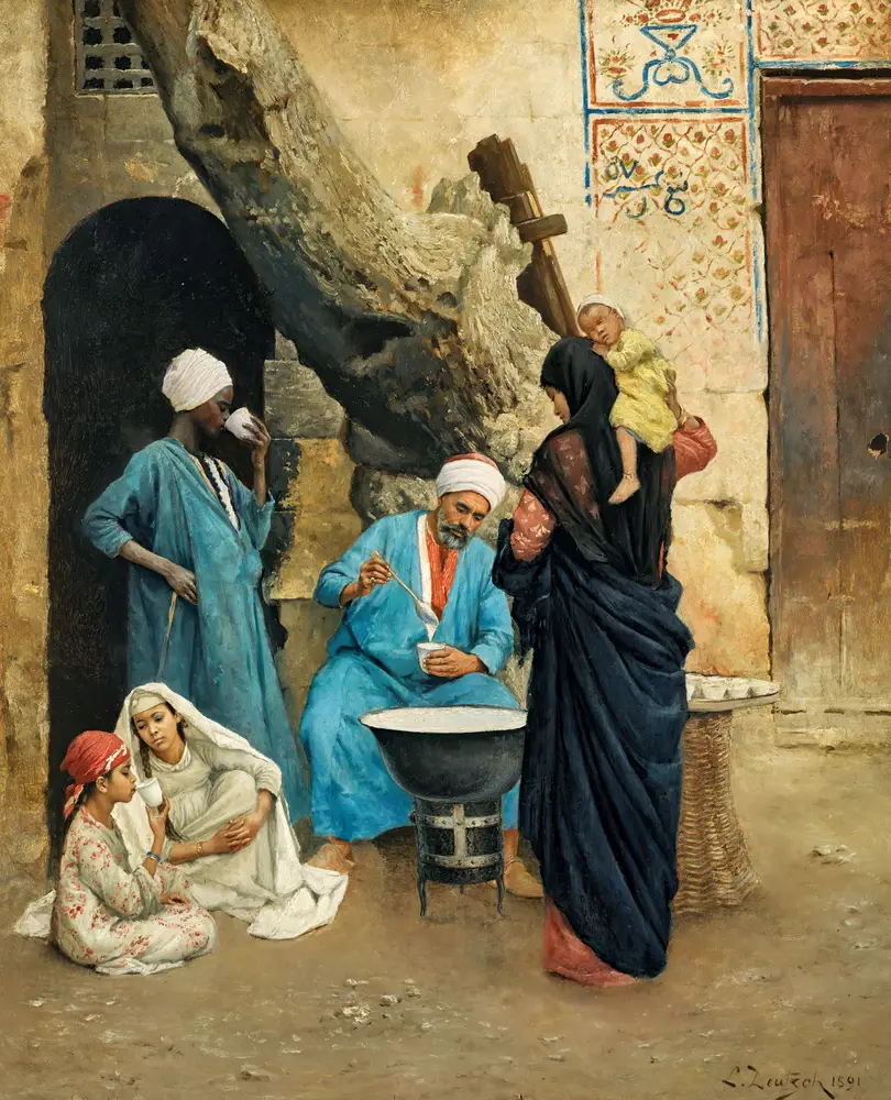 A Refreshing Drink by Ludwig Deutsch