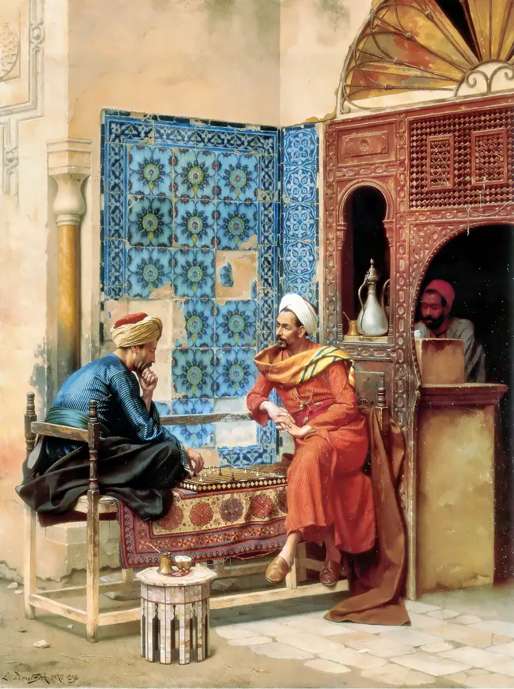 The Chess Game by Ludwig Deutsch