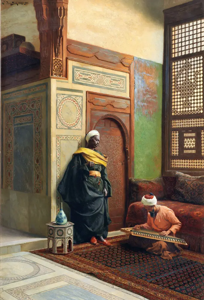 The Qanun Player by Ludwig Deutsch