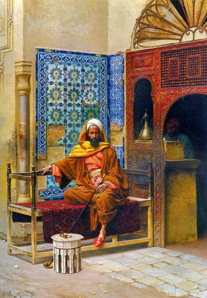 The Smoker by Ludwig Deutsch