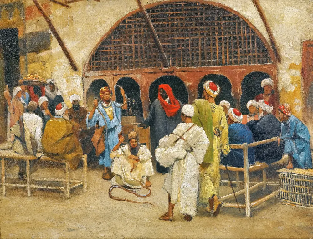 The Snake Charmers by Ludwig Deutsch