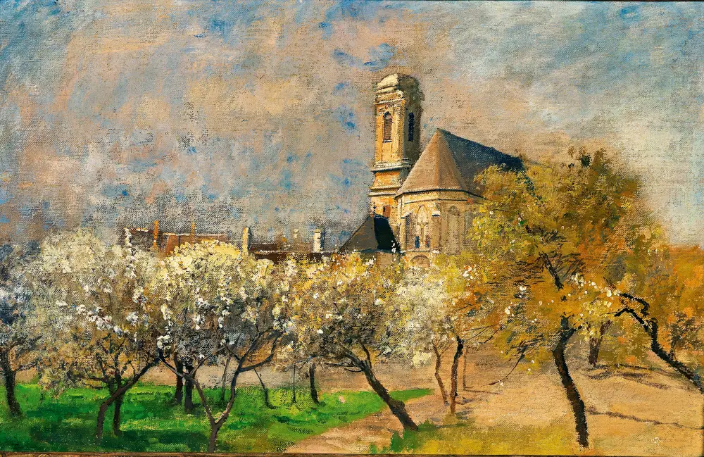 Blossoming Trees in Langenzersdorf by Marie Egner