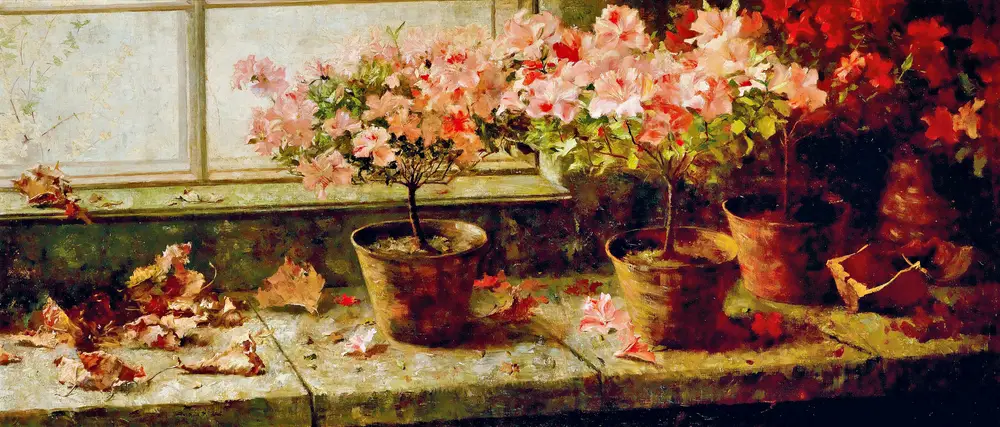 Flowering Azaleas by Marie Egner