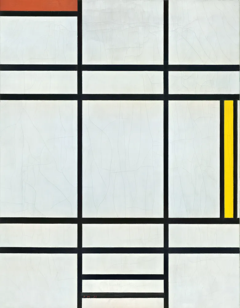 Composition in White, Red, and Yellow (1936) by Piet Mondrian