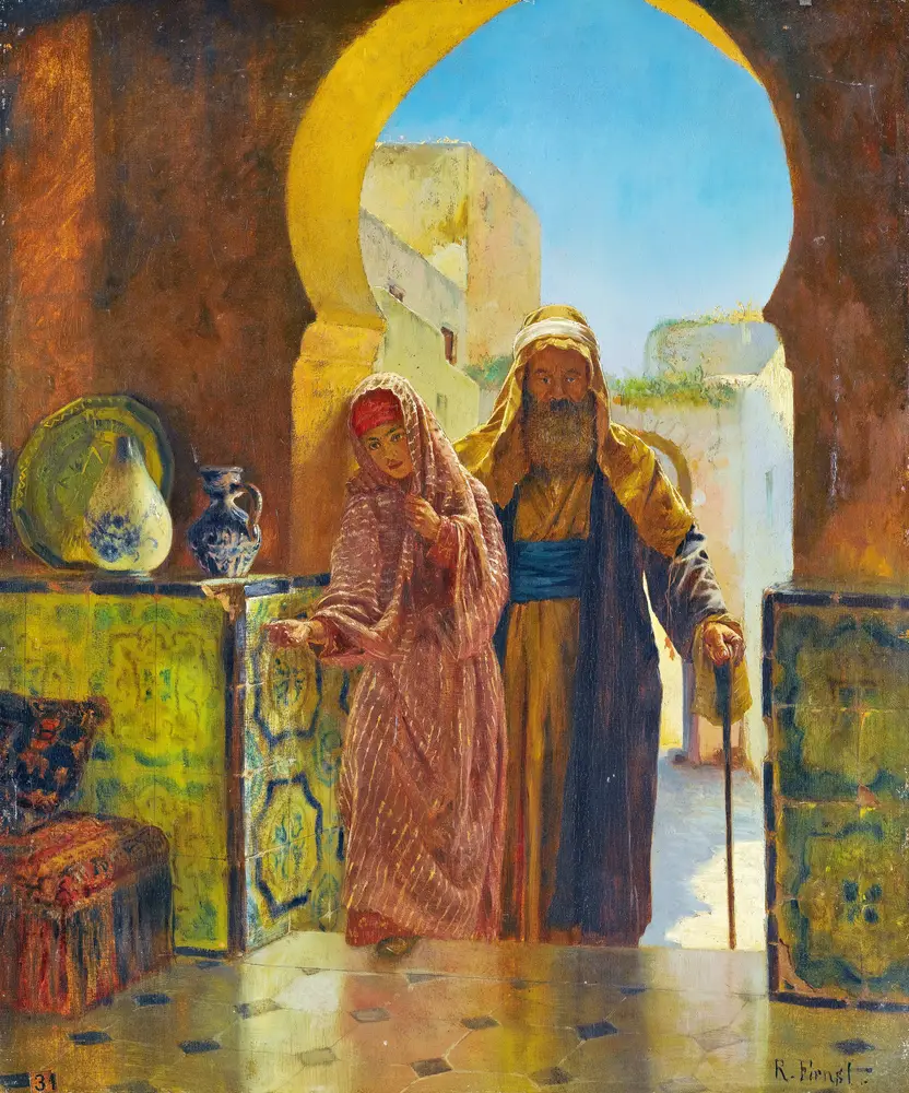 A Helping Hand by Rudolf Ernst