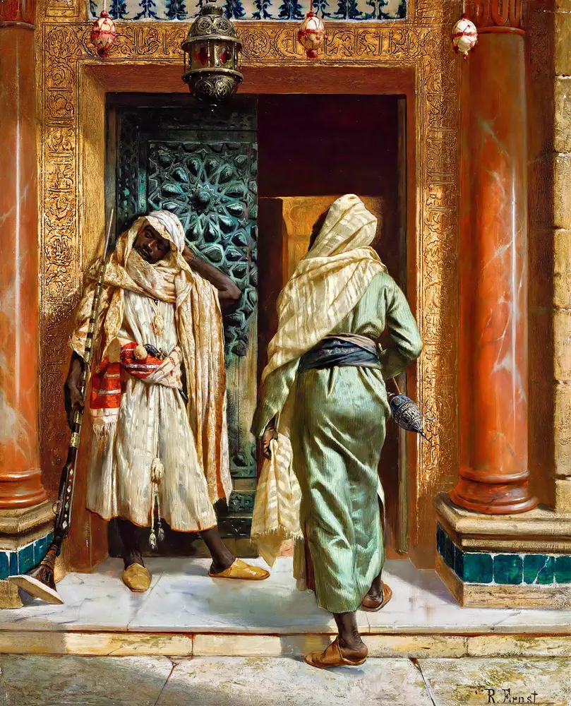 The Dozing Guard by Rudolf Ernst