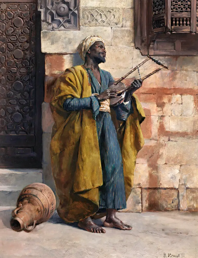 The Musician by Rudolf Ernst