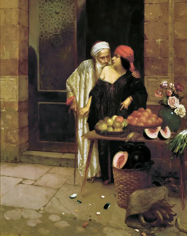 The Orange Seller by Rudolf Ernst