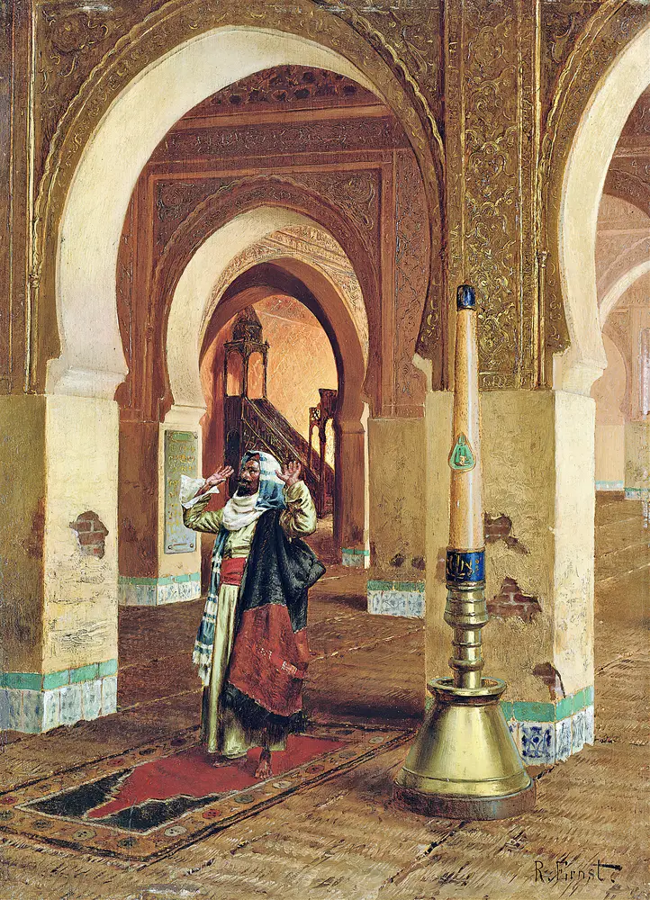 The prayer by Rudolf Ernst