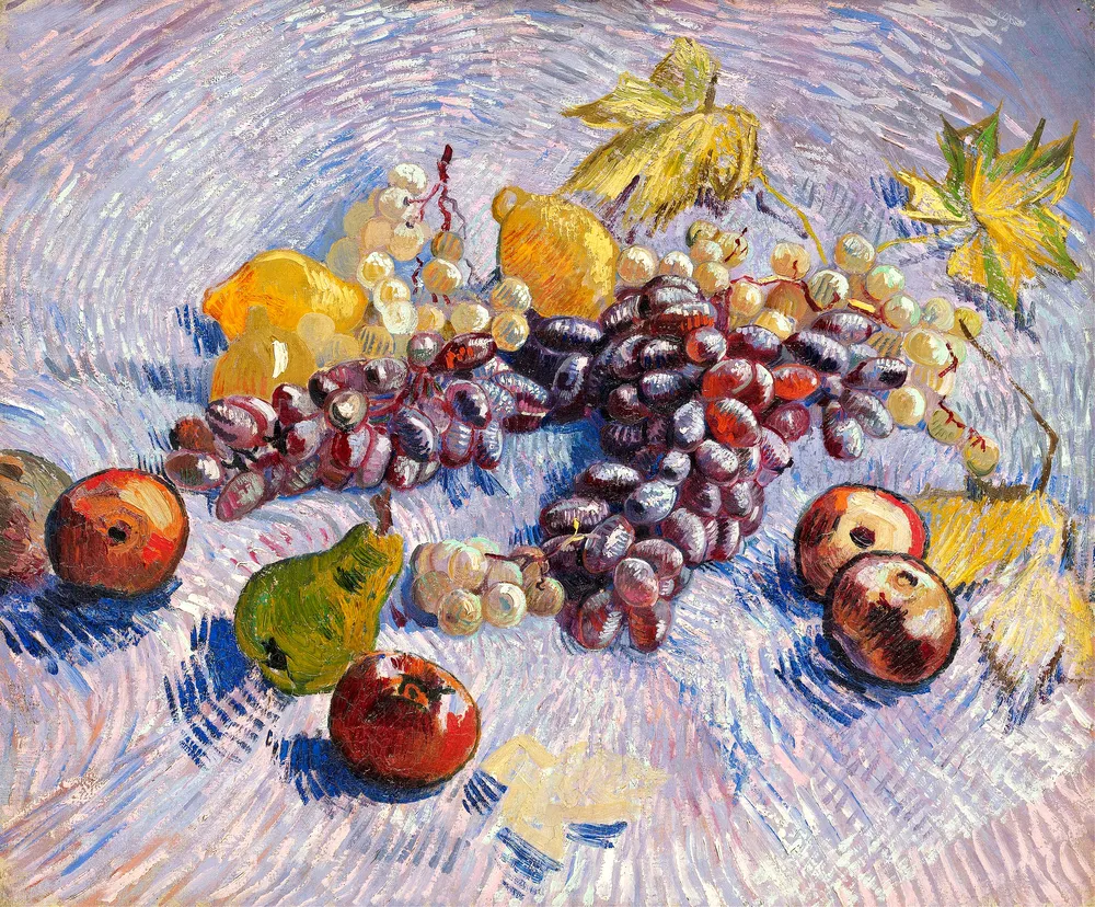 Grapes, Lemons, Pears, and Apples (1887) by Vincent Van Gogh